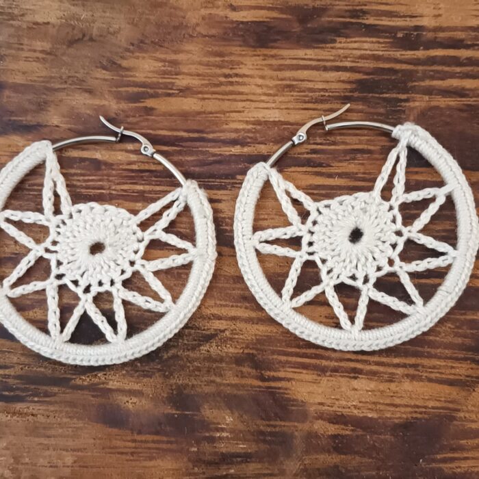 Pendientes de aro rellenos